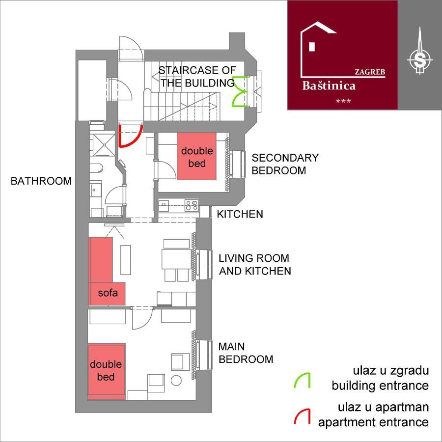 Bastinica Superior Apartment, Old Town In City Center Zagreb Eksteriør billede